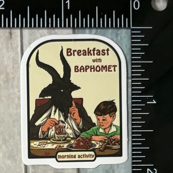 🌀10/$10🌀 60s 70s Retro Horror Dark Humor Reusable Waterproof Vinyl Sticker - Picture 1 of 1